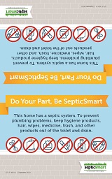 Image of SepticSmart Bathroom Placard