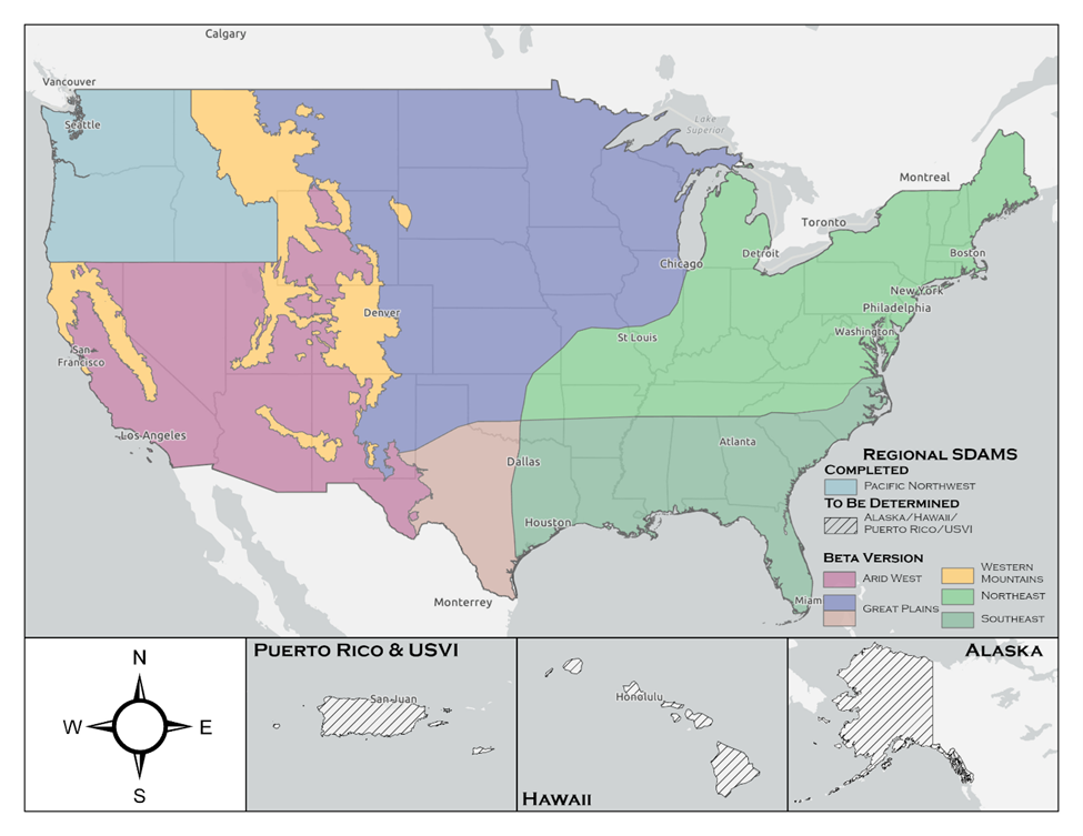 Map of Study Regions