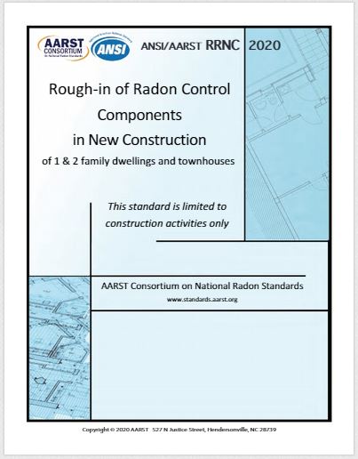 RRNC 2020 Rough-In Of Radon Control Components In New Construction Of 1 & 2 Family Dwellings And Townhouses