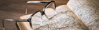 Book and Glasses