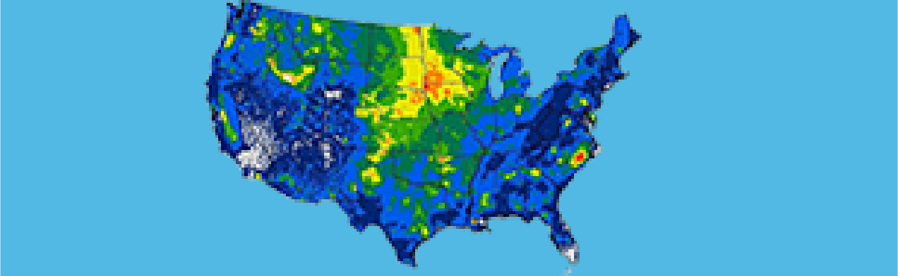 Map of CMAQ output