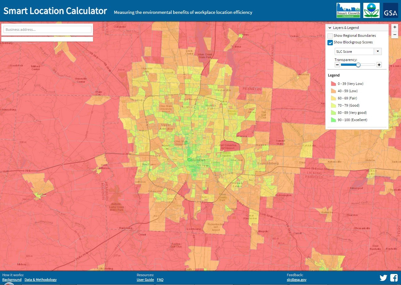 Smart Location Mapping US EPA