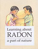 A picture of a mother holding her daughter on the cover of the Learning About Radon A Part Of Nature PDF