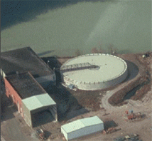 Point Source discharging into water body