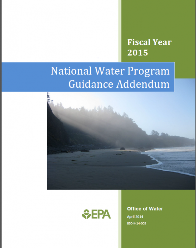 FY 2015 National Water Program Guidance Addendum US EPA