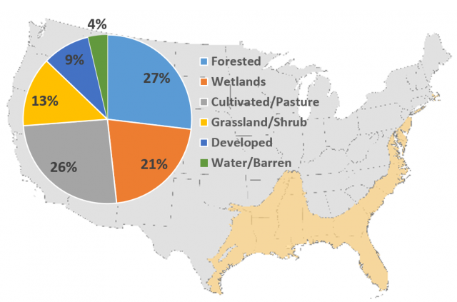 coastal plains map