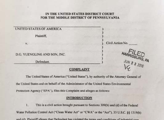 The first page of the consent decree.