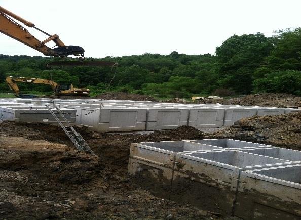 Construction underway to update area sewage collection and treatement systems.