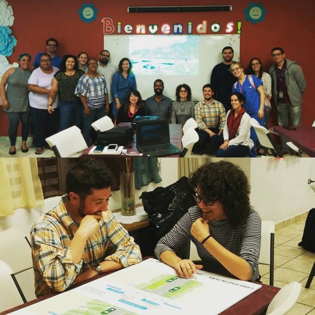 Participants at the design workshop held in 2017