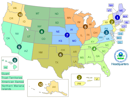 EPA Regional Map