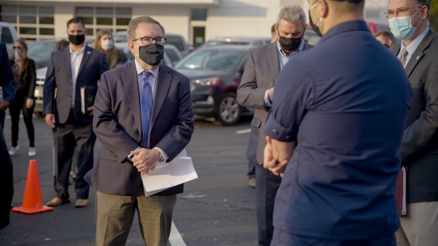 Administrator Wheeler delivers remarks at U.S. Coast Guard Station Cleveland Harbor on EPA restoration efforts for the Great Lakes