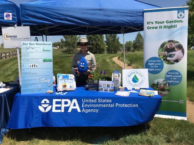 WaterSense booth at the Conservation Garden Fair