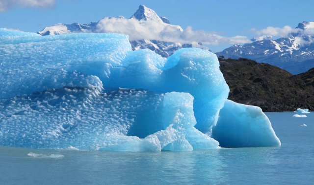 Calving front of the Upsala Glacier (Argentina)