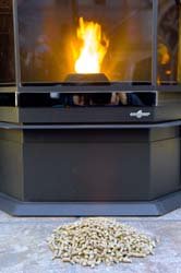 Image of a pellet stove