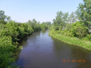 View of 1.5 Mile reach South of Lyman Street, May 2013 (Housatonic River 1½ Mile)