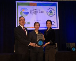 Beth Craig, US EPA, with Dan Depace and Shela Fletcher, Office Depot