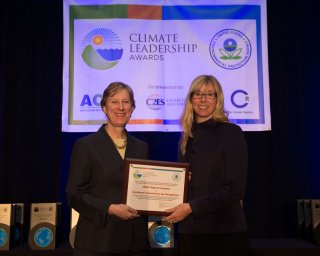 Beth Craig, US EPA, with Mary Wenzel, Wells Fargo &amp; Co.