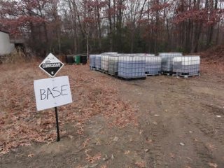 Designated waste stream areas at the Superior Barrel &amp; Drum Site