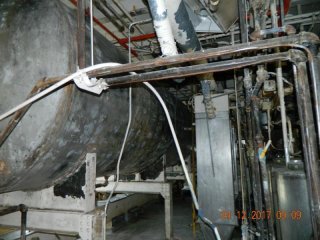 Cleaned tranks that formerly stored shortening used for baked goods.