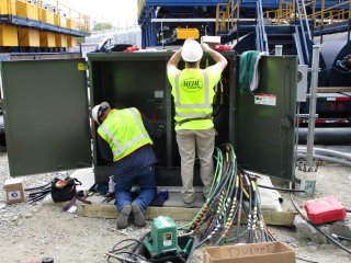 Transformer Wiring that will Provide Power to Sediment Processing Operation – May 2017