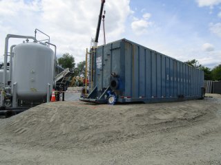 Backwash Tank Utilized in Sediment Processing – May 2017