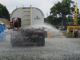 On-site Routine Dust Control with Water Truck – June 2017