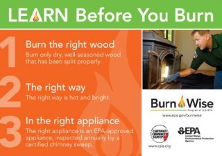 Learn before you burn chimney sweep postcard