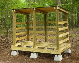 Easy DIY Firewood Rack With Roof: Build Plans : DIY Projects