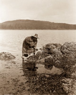 Native American in a bay