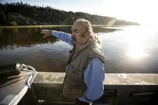 Picture of person on a boat