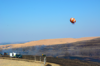 image of The Flyer aerial sampling system2 KS burns story