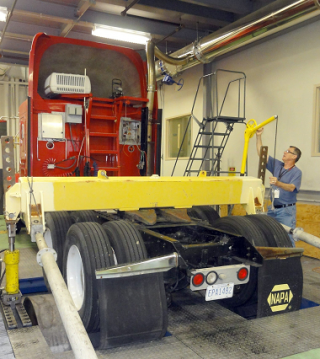 Dynamometers for measuring emission rates from heavy-duty vehicles