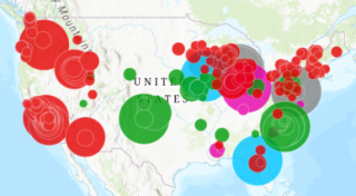 image of anaerobic digester projects in the U.S. map
