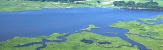 Aerial view of the Chesapeake Bay