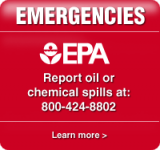 Learn more about How to Report Spills and Environmental Violations. Report oil or Chemical spills at 800-424-8802.