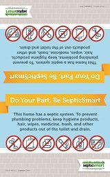 Image of SepticSmart Bathroom Placard