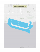 Map of Dana Point Harbor no-discharge zone