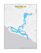 Map of Newport Bays no-discharge zone