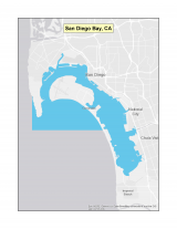 Map of San Diego Bay no-discharge zone