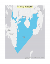 Map of Boothbay Harbor no-discharge zone