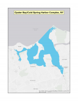 Map of no-discharge zone established for Oyster Bay-Cold Spring Harbor Complex, NY