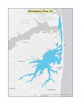 Map of no-discharge zone established for Shrewsbury River, NJ