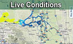 Live Conditions Live Conditions Map of the San Francsico Bay Delta