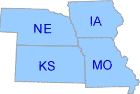 Map of EPA Region 7