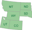 Map of EPA Region 8