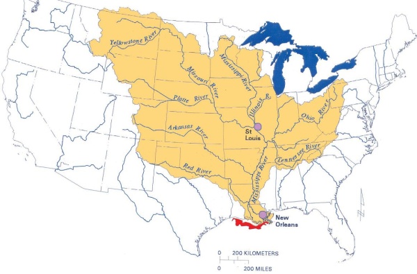 The Mississippi Atchafalaya River Basin Marb Mississippi