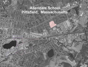 Aerial map of the Allendale School