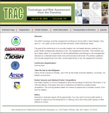 Snapshot of the TRAC Home Page with link