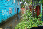 Flooded street near the Caño Martín Peña