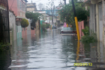 Flooded homes by the Caño Martín Peña